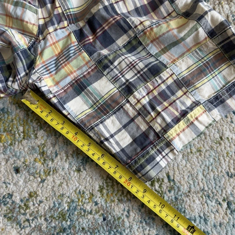 Vintage American Eagle Plaid Patchwork Shorts Men's Size 30 Gorpcore Skater OBX